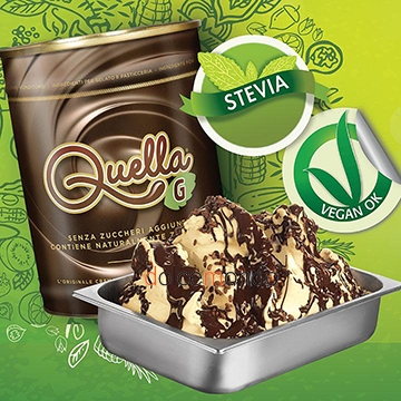 Ρίπλα πραλίνα σοκολάτα φουντούκι με stevia Quella G