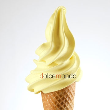 Παγωτό μηχανής  soft ice vanilla yellow