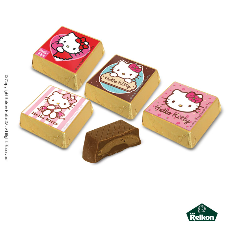 Κέρασμα σοκολατάκι τετράγωνο Hello Kitty