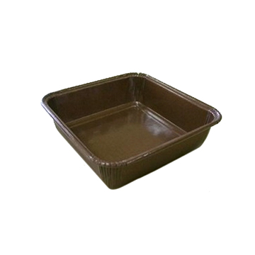 Φόρμα ψησίματος τετράγωνη eco καφέ.