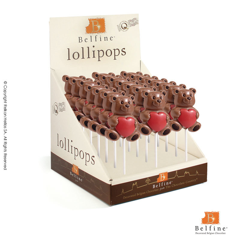 Γλειφιτζούρι σοκολατένιο Lolly αρκουδάκι love