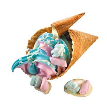 Παγωτό μηχανής soft ice cotton candy