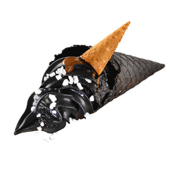 Παγωτό μηχανής soft ice vanilla black