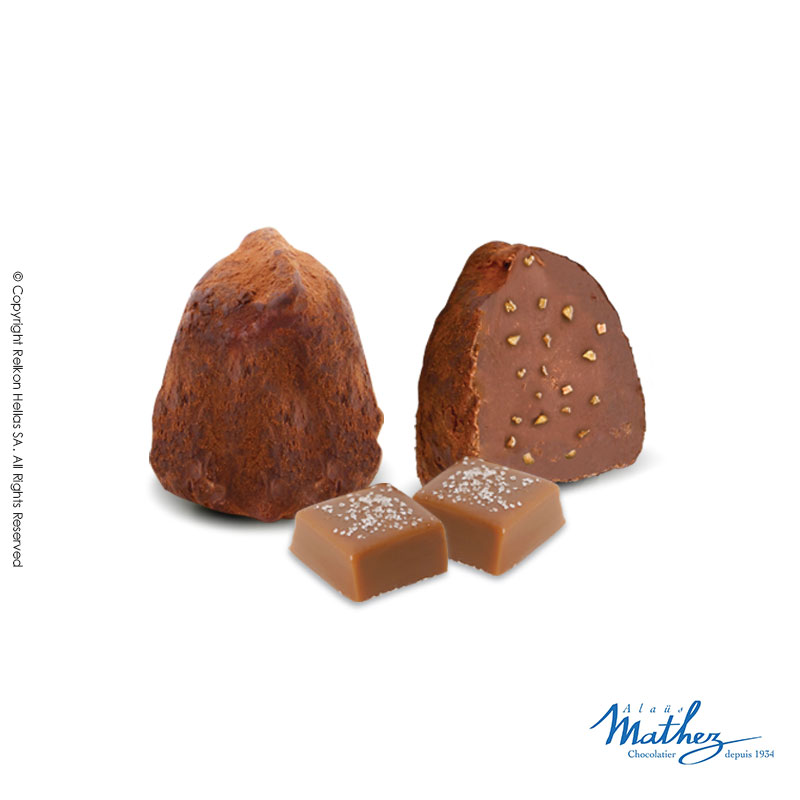 Τρούφες κακάο toffee salted