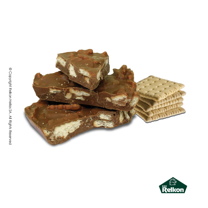 Blocks σοκολάτα γάλακτος με μπισκότα