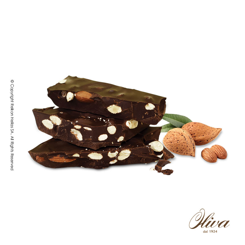 Blocks σοκολάτα υγείας με αμύγδαλο