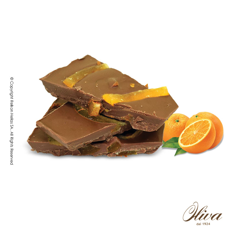Blocks σοκολάτα γάλακτος με πορτοκάλι