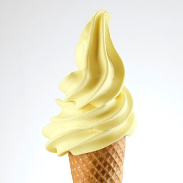 Παγωτό μηχανής  soft ice vanilla yellow