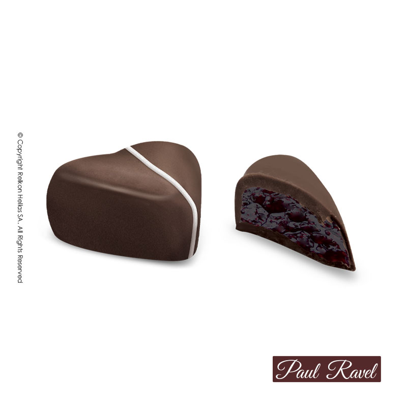 Σοκολατάκι καρδιά bitter Poeme