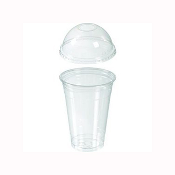 Ποτήρι pet με πομπέ καπάκι
