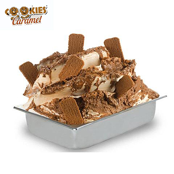 Γεύση παγωτού Cookies caramel