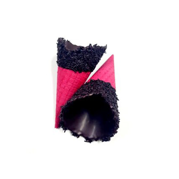 Κώνος κόκκινος με μπισκότο