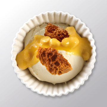 Γεύση παγωτού honeycomb