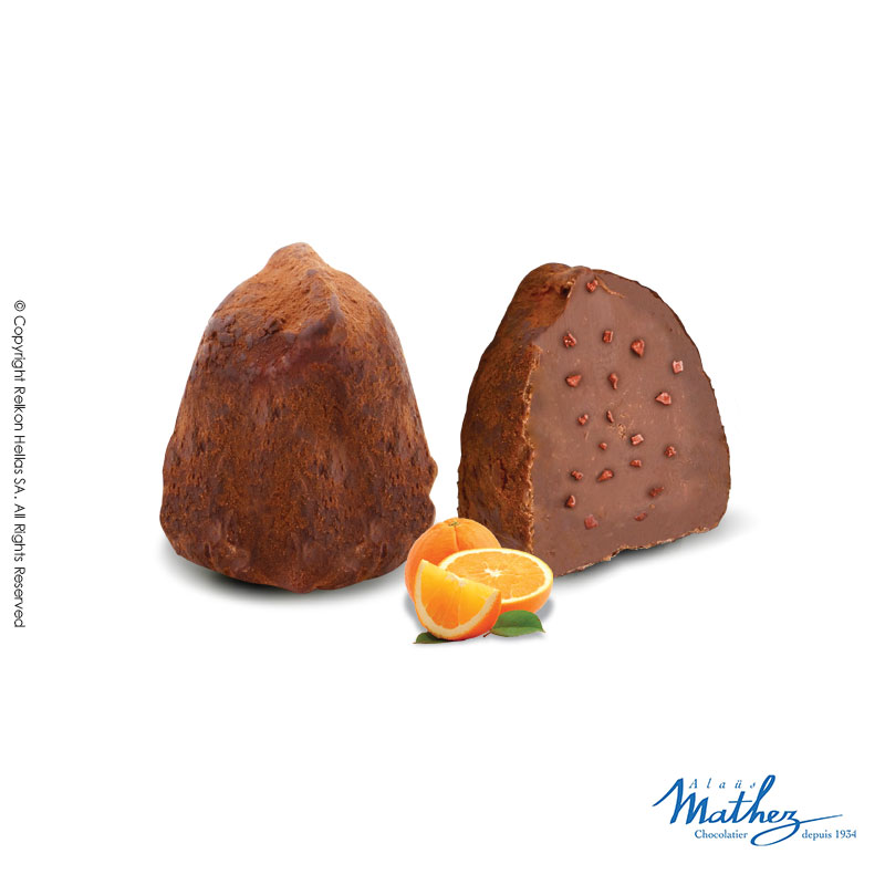 Τρούφες κακάο orange