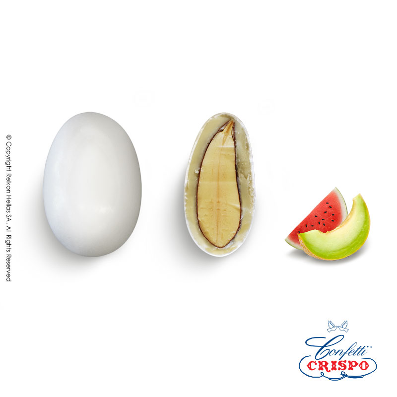 Κουφέτα αμυγδάλου με γεύση καρπούζι - πεπόνι