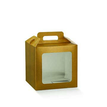 Κουτί για πανετόν χρυσό
