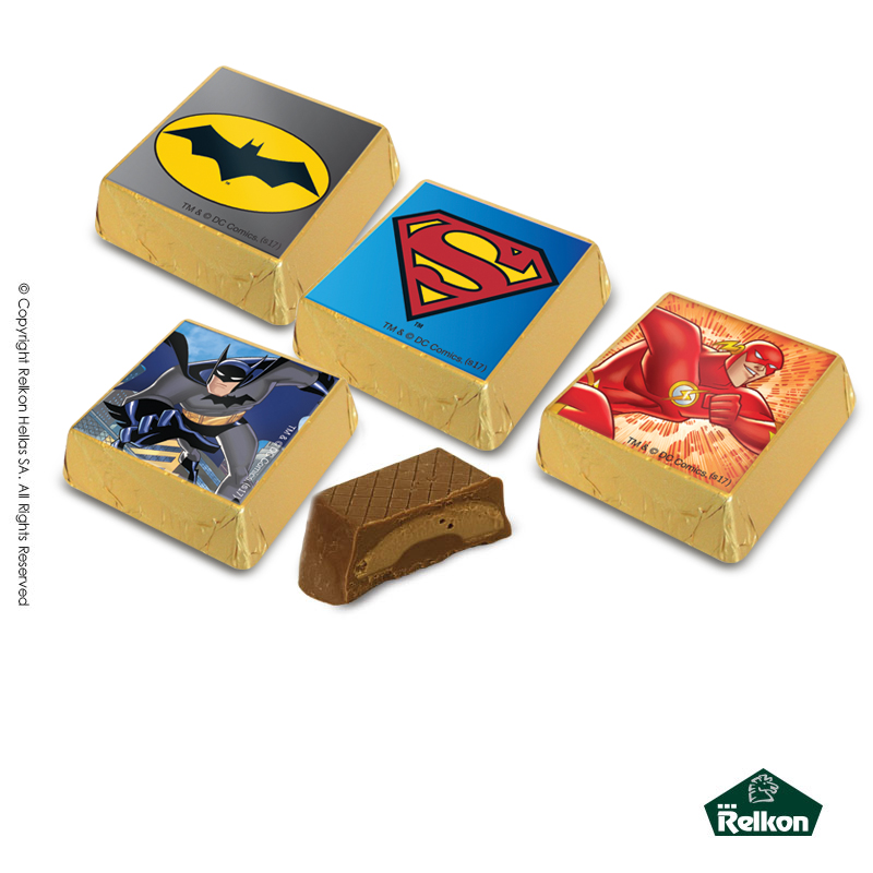 Κέρασμα σοκολατάκι τετράγωνο Justice League